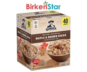 Quaker Instant Oatmeal, Maple Brown Sugar (60.6 oz., 40 pk.) Great Price - Picture 1 of 8