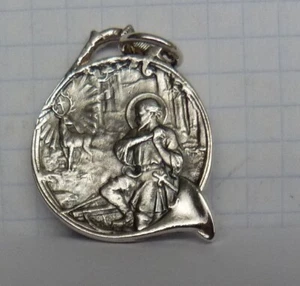 Ciondolo santo in argento 925. Hubert - Foto 1 di 7