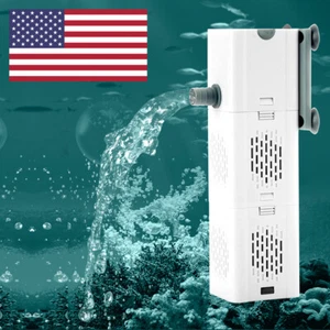 4-in-1 Internal Aquarium Fish Tank Filter Submersible Water Pump 1800L/H Oxygen - Picture 1 of 10