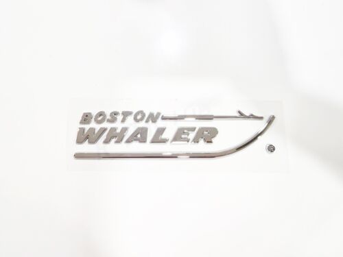 1PC NEW BOSTON WHALER EMBLEM BADGE LETTERS CHROME 8-3/4