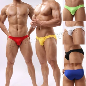 Men 5-Pack Classics Brief Underwear Sports Bulge Pouch Bikini Swim Posing Briefs - Picture 1 of 12