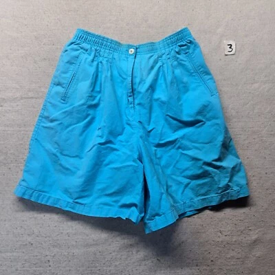 Bermudas elásticas elásticas Korest azul claro liso para mujer adulta talla 12 Foto 1 de 4