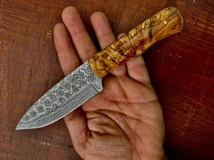 Damascus Hunting Knife Custom HandMade Forged Damascus Steel Blade Best Skinner - Picture 1 of 3
