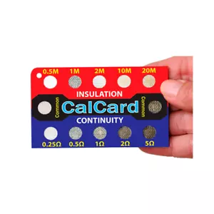CalCard Resistance Calibration Checkbox - Insulation/Continuity - New In Stock! - Picture 1 of 6