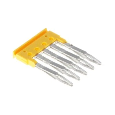 10pcs WEIDMULLER ZQV 1.5/5 1776150000 Cross-connector 5 Poles Yellow New ✦KD - Image 1 of 4