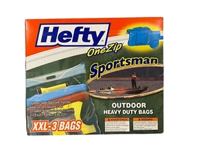 BORSE OUTDOOR SPORTIVE Hefty One Zip (3 sacchetti per scatola) misura 22 galloni nuove - Foto 1 di 5