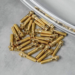 120x M8 32mm Dorado 3PC Rueda Llanta Dividida Conjunto Pernos CCW Rotiform Ruedas de Trabajo - Imagen 1 de 2