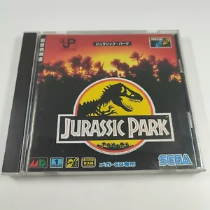 SEGA MEGADRIVE MEGA CD JURASSIC PARK Japanese Game RARE - Picture 1 of 3