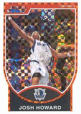 2007-08 Bowman Chrome Basketball X-Fractors #110 Josh Howard /50