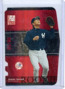HIDEKI MATSUI 2003 DONRUSS ELITE BASEBALL #181 "STATUS DIE-CUT" ROOKIE CARD 8/55