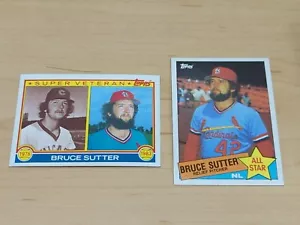 2 Vintage BRUCE SUTTER St. Louis Cardinals Cards! 1983 & 1985 Topps! - Picture 1 of 3