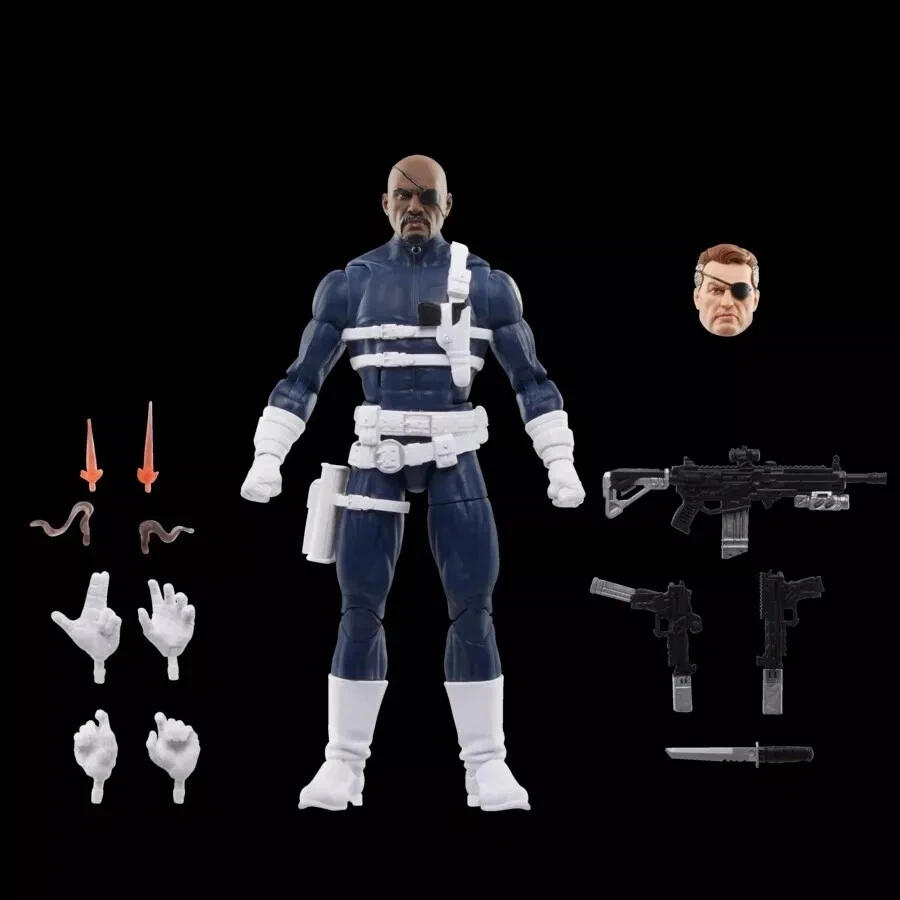MARVEL CAPITÁN AMERICA LEGENDS SERIE NICK FURY JR. 100% COMPLETO SE ADAPTA A 6" GI JOE Foto 1 de 4