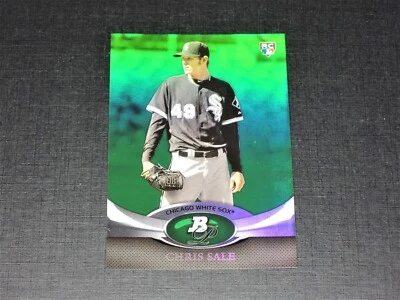 CHRIS SALE 2011 RC BOWMAN PLATINUM GREEN PARALLEL #35 ROOKIE SP SHORT PRINT !!!! - Image 1 of 2