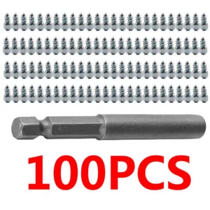 100 Stück Winter Auto Motorrad Anti-Rutsch Reifen Spikes Bolzen Schraube Drill - Bild 1 von 11