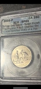2005-P California State Quarter ICG SP-69 First Day of Issue Satin Finish #082 - Picture 1 of 1