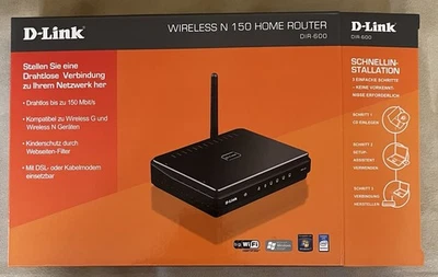 D-Link 150 4 10/100 Wireless N Router (DIR-600/DE) - Bild 1 von 4