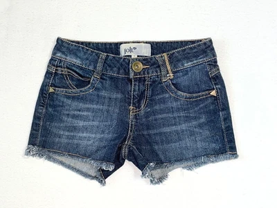 Pantalones Cortos de Jean Jolt Cut Off Talla 1 Dobladillo Crudo 6 Bolsillos Juniors/Mujeres Foto 1 de 4