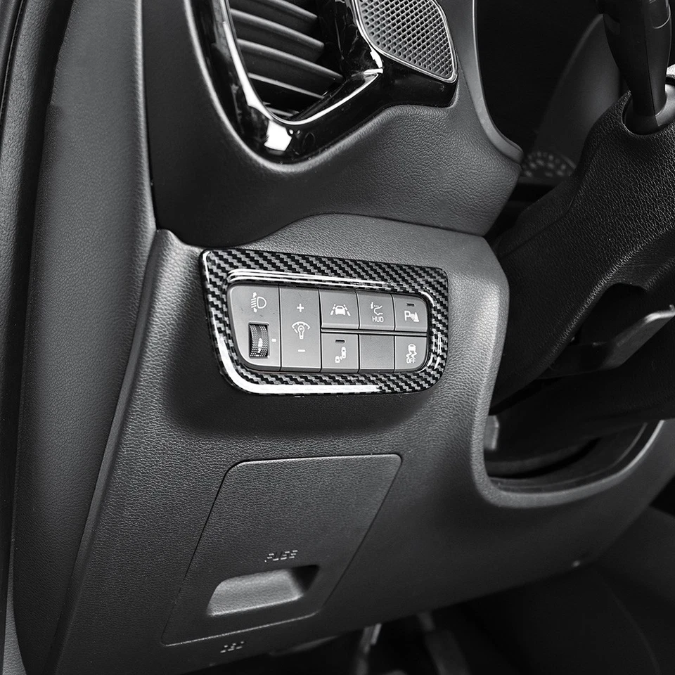 Interruptor de ajuste de farol painel tampa acabamento para acessórios KIA Soul 2020-2025 - Imagem 1 de 1
