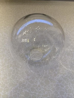 Lampenschirm Ersatz Klar Glas Kugelglas Ø150mm Fassung 50mm Lampenglas - Bild 1 von 3