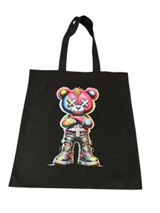 NEU Canvas Beuteltasche Schultertasche individuelle Grafik Handarbeit B 14 H 16 SH 11 Zoll - Bild 1 von 2