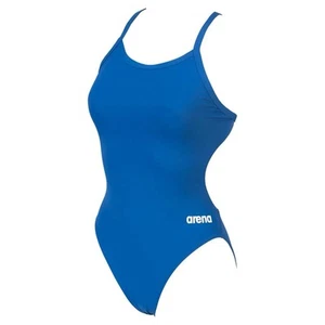 Arena Womens Team Challenge Solid Swimsuit UK 14 Size 38 Blue One Piece - Picture 1 of 9