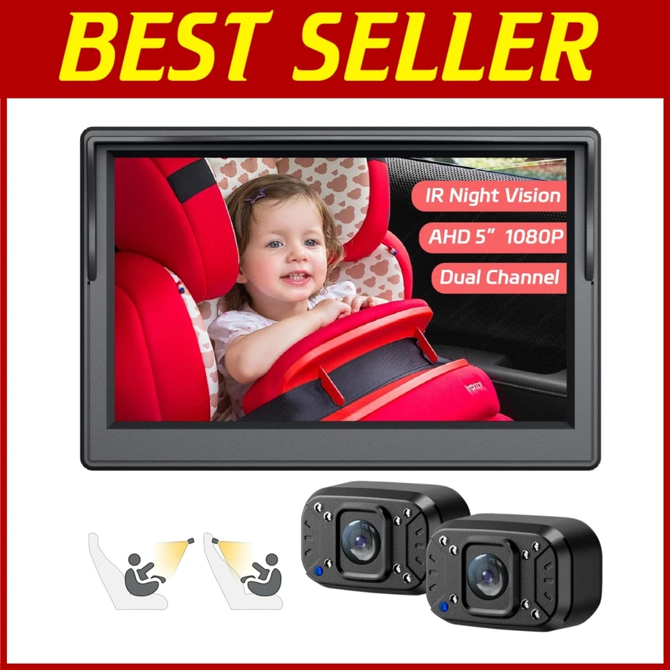 Family-Friendly Dual Channel Baby Car Camera - Image 1 of 4