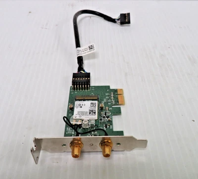 Dell Intel 8265NGW Low Profile Wireless Card 084W9 D8W2M Cable 07N43 - Image 1 of 3