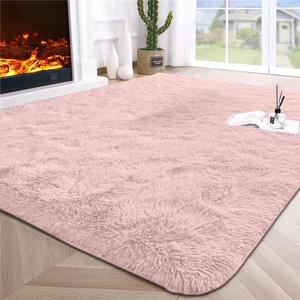 Shaggy Rugs for Living Room Non Slip Fluffy Carpets Soft Fuzzy Carpet Floor Mat - Picture 1 of 37
