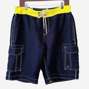 Boden Swim Board Shorts Men's Size 36 Trunks Surfwear Beach Inseam 10" Navy - Picture 1 of 9
