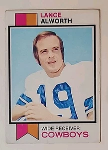 1973 Topps Football Card 61 Lance Alworth Dallas Cowboys - Picture 1 of 2