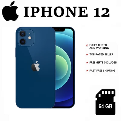 NEU Apple iPhone 12 - 64GB - Blau (Ohne Simlock) (Dual-SIM) ✔️Versiegelte - Bild 1 von 4