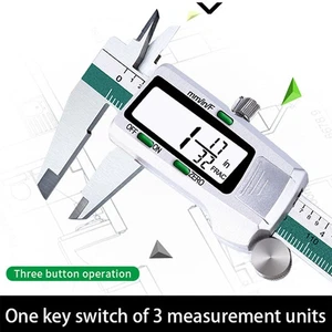 ET50 150Mm Digital Caliper Stainless Steel Fraction / MM / Inch 0.01Mmbg - Picture 1 of 16