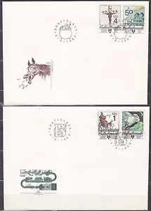 CZECHOSLOVAKIA 1989 SC#2754/57 FDC, Biennial of Children’s Book Illustration. - Imagen 1 de 1