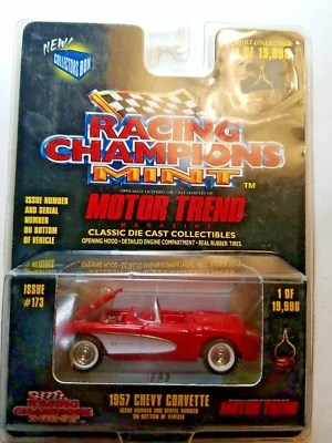 Chevy Corvette 1957 rojo Racing Champions como nuevo - Motor Trend #173 Foto 1 de 2