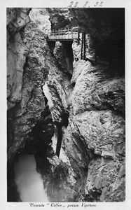 26-30E) CARTOLINA CASCATA GILFEN VIPITENO TIMBRO ALBERGO SCHAFER BOLZANO - Bild 1 von 2