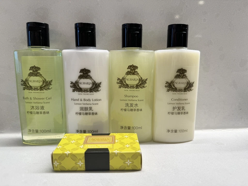 AGRARIA San Francisco Lemon Verbena 5 Pcs. Bath Toiletries Set. New Fresh! - Изображение 1 из 4