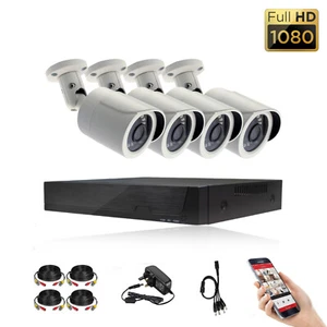 1080P CCTV SYSTEM 3000 TVL HD SECURITY CAMERA IR NIGHT OUTDOOR 4 CHANNEL 5MP DVR - Picture 1 of 7