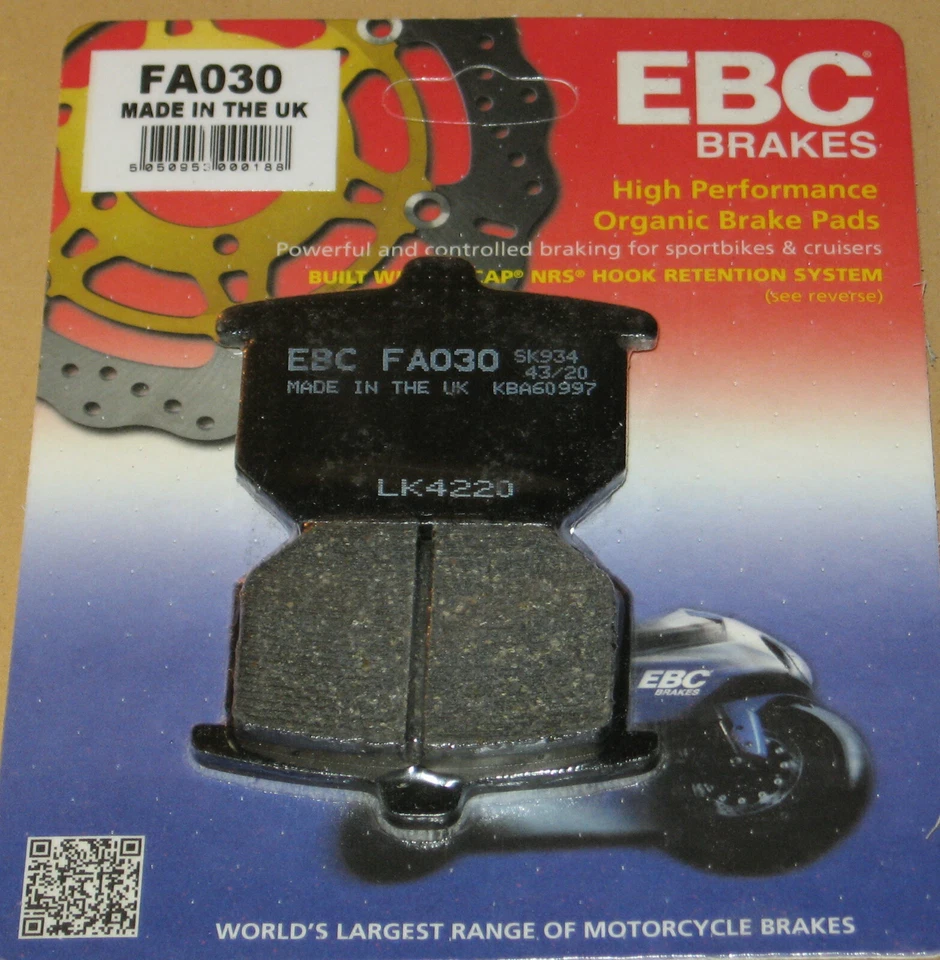 Bremsbeläge für Honda CB 750 F2 Supersport Bj. 1977-1978 vorne oder hinten - Bild 1 von 1