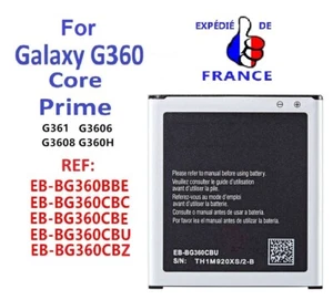 Batterie pour Samsung Galaxy Core Prime EB-BG360CBE CBC CBU CBZ BBE accu battery - Photo 1 sur 1