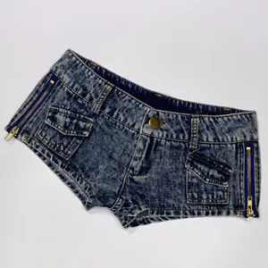 Waist Hot Pants Up Distressed Mini Jeans Sexy Ladies Micro Denim Shorts Low - Picture 1 of 7