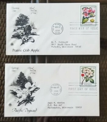 US FDC # 3196-97 Flowering trees 1998 - Image 1 of 4