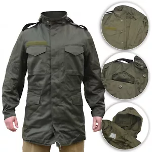 New Original Austrian Army Field Jacket M65 Parka Miliatary Parka Coat Olive OD - Picture 1 of 13