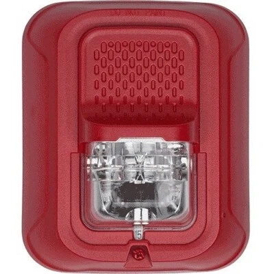 System Sensor SRL-SP Indoor Selectable Output Strobe, Wall Mount, "FUEGO" Red
