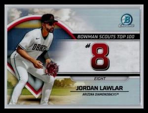 2023 Bowman Jordan Lawlar Bowman Scouts Top 100 Insert Arizona Diamondbacks - Picture 1 of 2