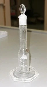 Kimble 28017A-10 KIMAX Class A 10mL Micro Volumetric Flask with Stopper - Picture 1 of 3