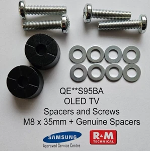 Samsung QE65S95BA QE55S95BA Original Abstandhalter und Schraubsatz - Bild 1 von 4