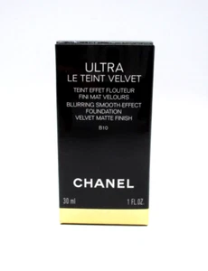 Chanel Ultra Blurring Smooth Effect Foundation Velvet Matte Finish ~ B10 ~ 1 oz - Picture 1 of 3