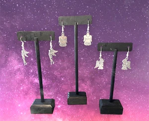 3 Paar kleine silberne Engel Ohrringe (durchbohrt) - Bild 1 von 3