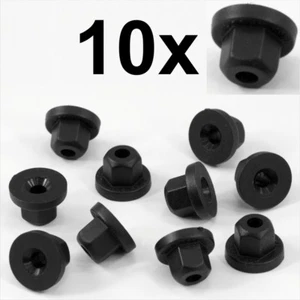 10x Unthreaded NUTS For BMW Plastic Trim Carpet & Sensor Mounts Nut Clips Fixing - Picture 1 of 2