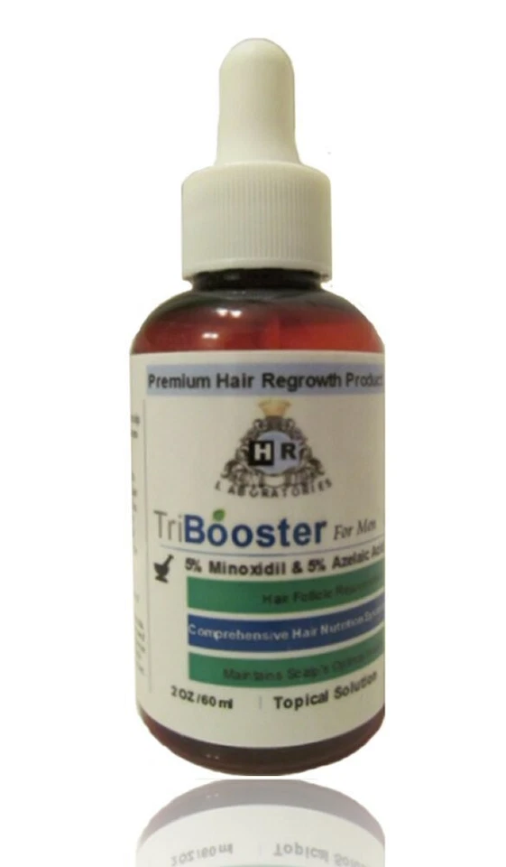 TriBooste for Men: 5% Minoxidil Low Alcohol/No PG for hair loss/regrowth - Image 1 of 1